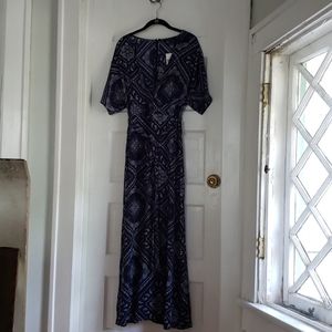 Navy Paisley Dress new with tags